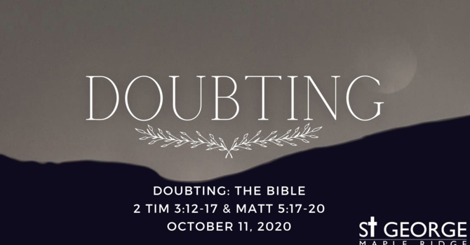 Doubting: The Bible image