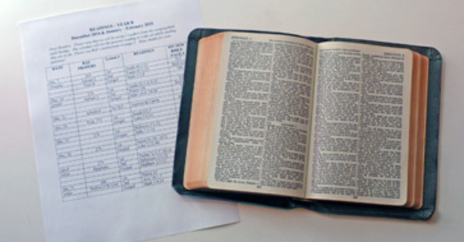 Schedules, Readings, Messages