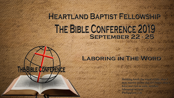 HBF Bible Conference is nearly here