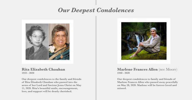 Our Deepest Condolences image