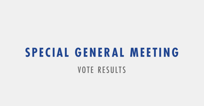 Vote Update from the Board of Elders image