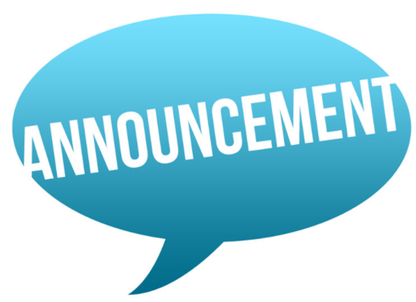 Announcements
