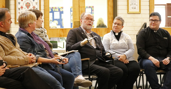 Clergy and Lay Readers Talk Reconciliation with Fr. Lapsley