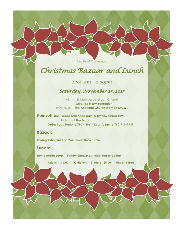 St. Matthias Annual Bazaar and Lunch