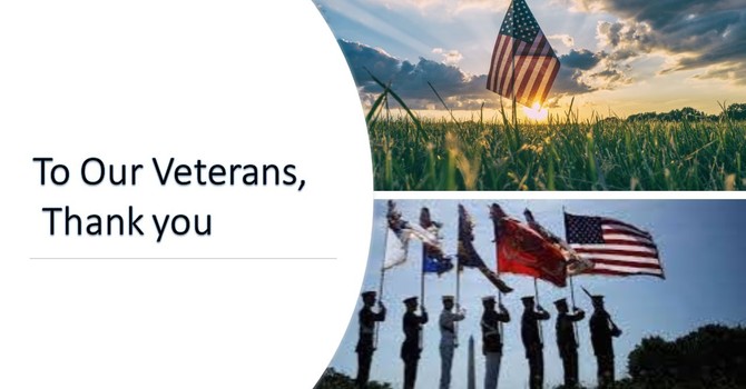 To Our Veterans, Thank You! image