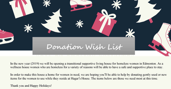 New or Gently Used Household Items Needed