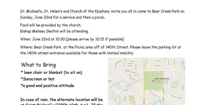 Tri-Parish Worship and Picnic in Surrey image