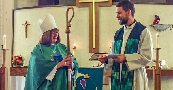 St. Augustine of Canterbury Presents $5-5 Ways Donation to Bishop Jane
