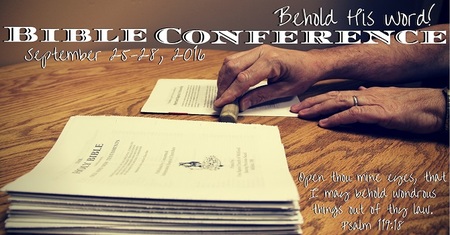 Fall Bible Conference 2016