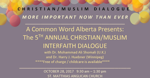 5th Annual Christian/Muslim Interfaith Dialogue 