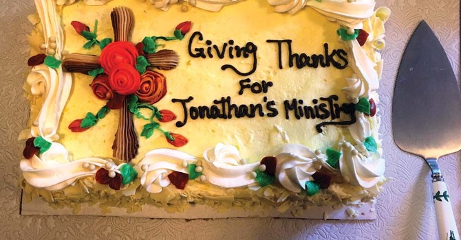 Giving Thanks for Jonathan's Ministry image