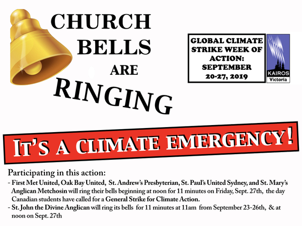 CHURCH BELLS are RINGING for Climate Justice