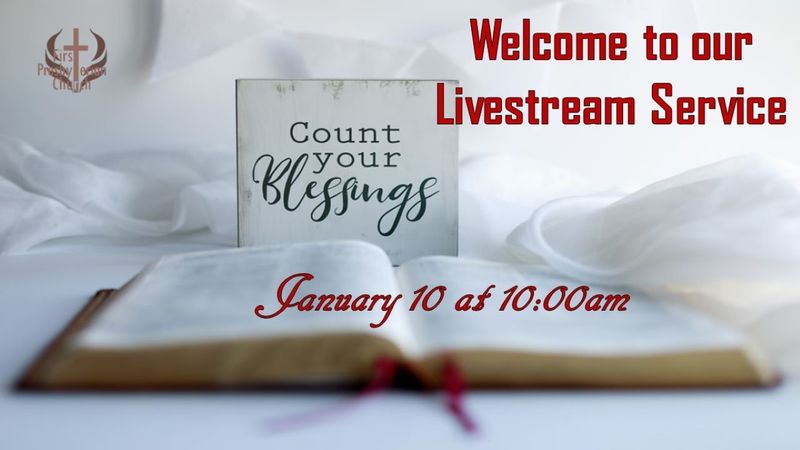 Sunday January 10 Livestream service