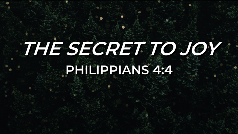The Secret to Joy
