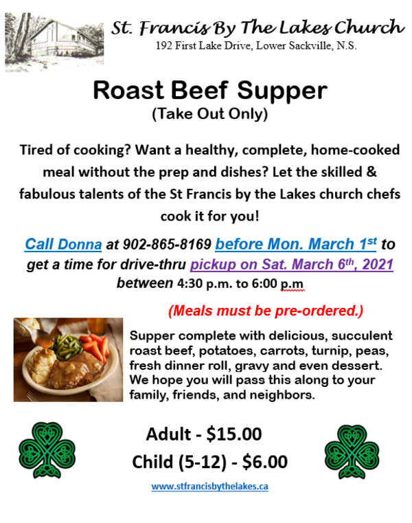 Roast Beef Supper