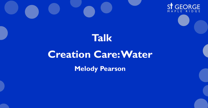 Creation Care: Water image