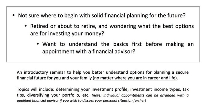 Investing 101 at St. Matthias and St. Luke, Oakridge image