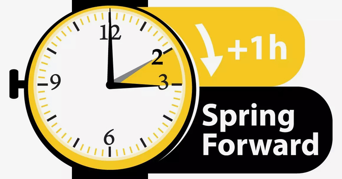 Spring Forward--Daylight Savings Time Begins