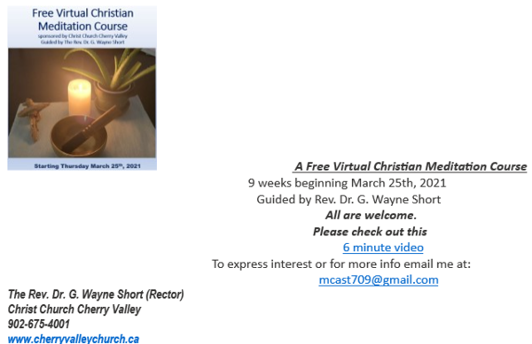  Christian Meditation Course