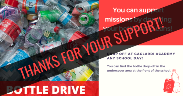 Bottle Drive finishes on June 4