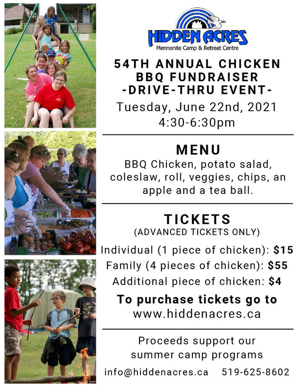 Hidden Acres 54th Annual Chicken Barbecue