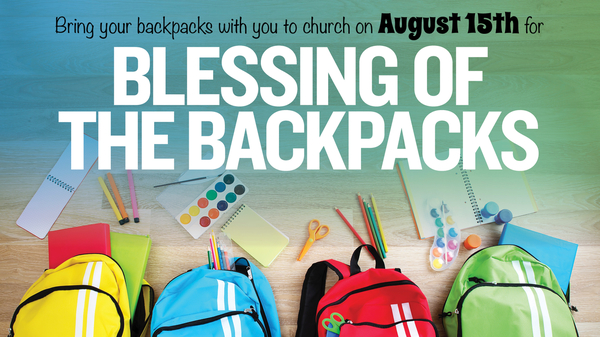 Blessing of the Backpacks