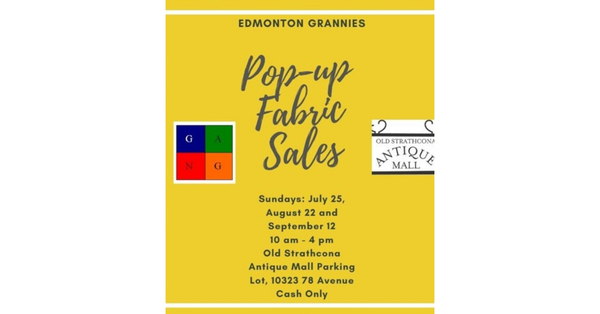 Grandmothers to Grandmothers Pop-up Fabric Sales