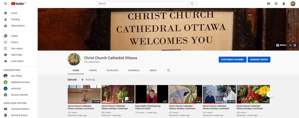 Subscribe to the Cathedral YouTube