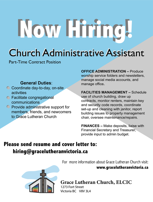 Church Administrative Assistant Job Posting