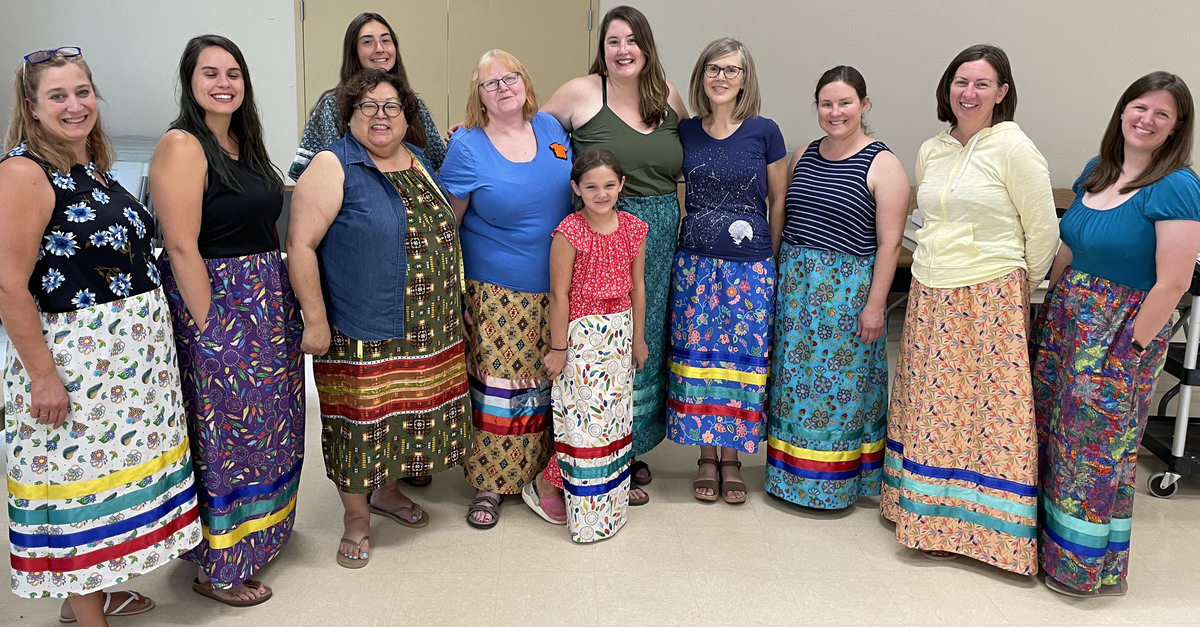 Ribbon Skirt Held at St. Faith's Indigenous Ministries
