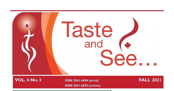 Fall 2021 Issue of Taste and See image