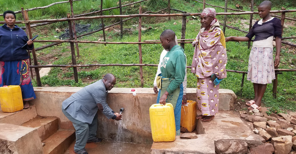 Buye Diocese Completes Community Water Project; Experiences Heavy Rain, Strong Winds