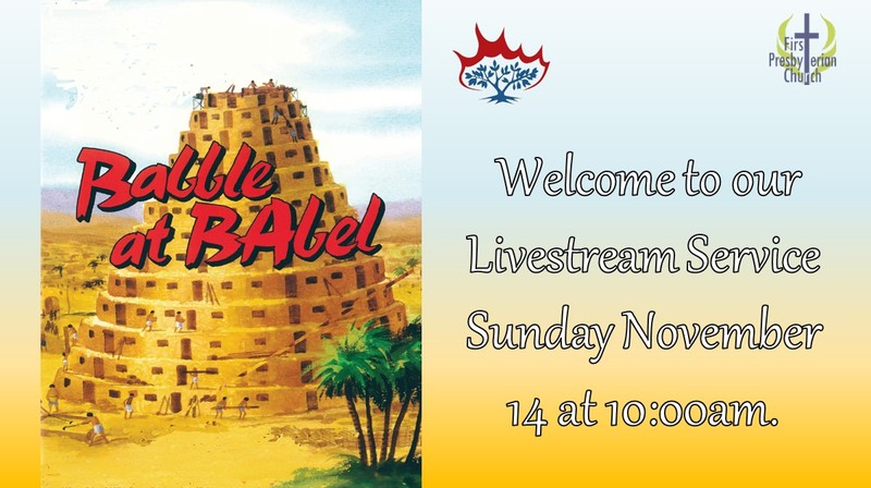 Sunday November 14 Livestream Servi