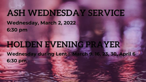 Ash Wednesday and the Wednesdays of Lent