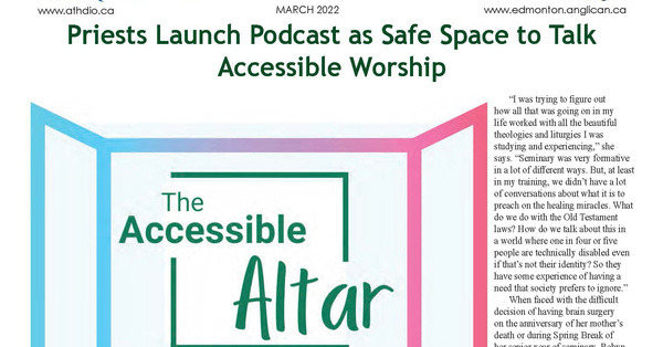 See the March Messenger for Stories on Accessible Worship and Much More