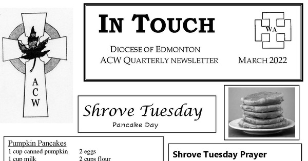 In Touch ACW Newsletter Now Online