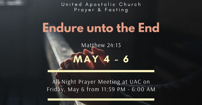 May 2022: Three-Day Prayer and Fasting image