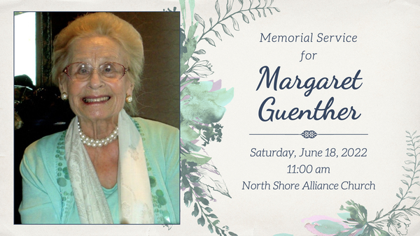 Memorial Service for Margaret Guenther