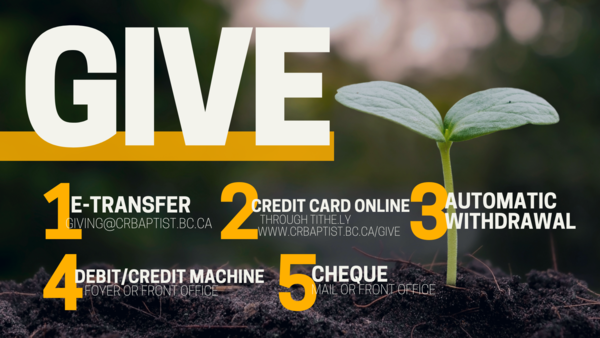 Thank you for partnering with CRBC!