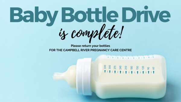 Baby Bottle Drive is complete!