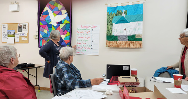 Doughnut Holes Sweeten Visioning Process for All Saints' Drayton Valley Vestry 