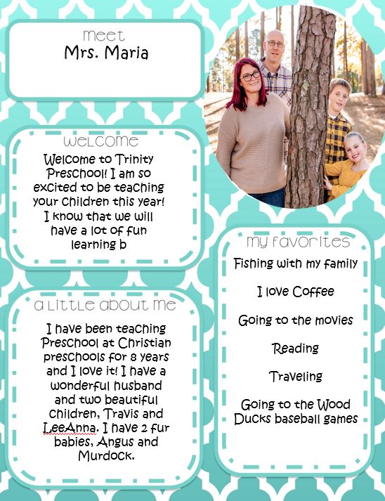 Meet Your Preschool Teacher | Trinity Methodist Church