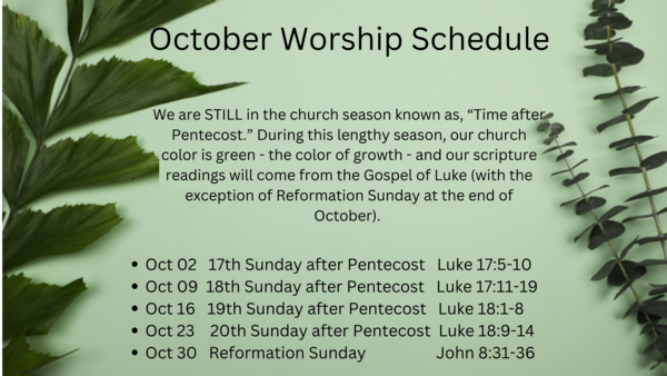 October Worship 