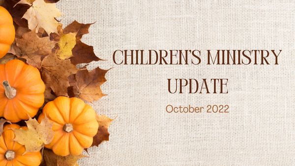 Children's Ministry Update