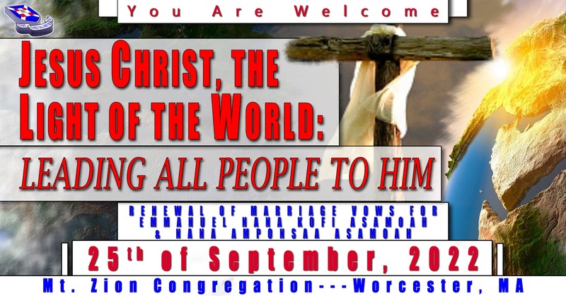 Jesus Christ, The Light of The World Leading All People to Him