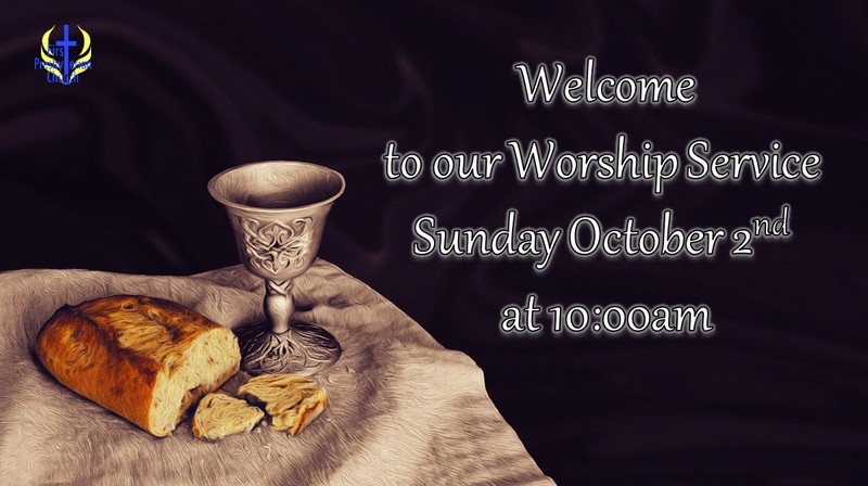 Sunday October 2 Livestream Service