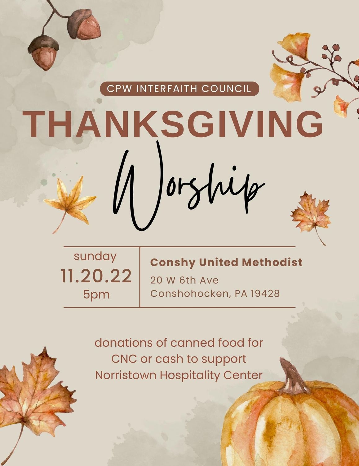 Thanksgiving Worship | St Mark Lutheran Church