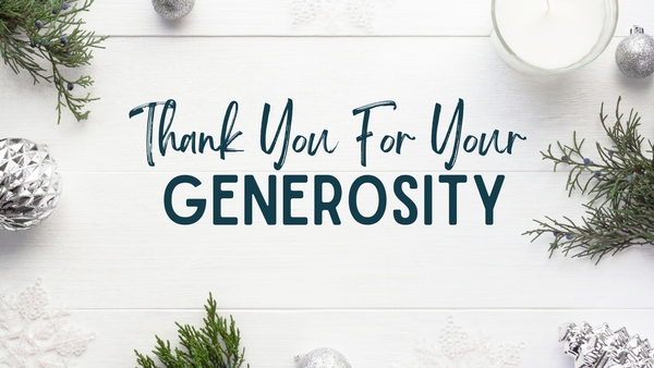 Grateful For Your Tithe and Financial Contribution to Our Fellowship