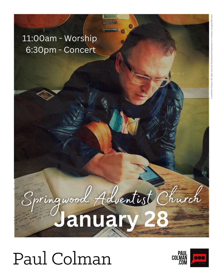 Paul Colman coming to Springwood | Springwood Adventist Church