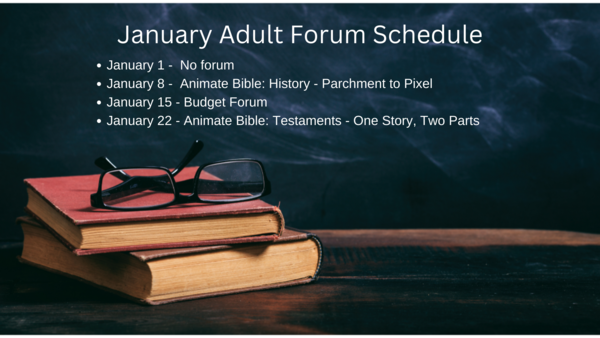 January Adult Forum